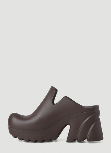 Bottega Veneta Flash Puddle Platform Clog Shoes Brown bov0245112