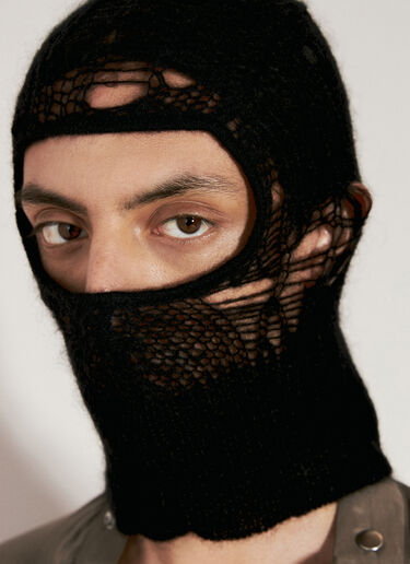 Rick Owens Knitted Hood Black ric0155036