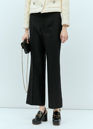 Gucci 울 인터로킹 G 테일러드 팬츠  블랙 guc0255182