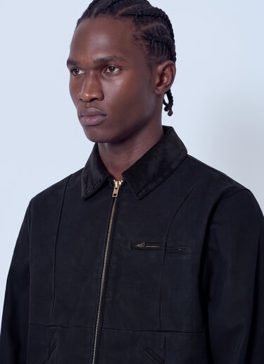 LN-CC® - VETEMENTS: Cut-Up Workwear Jacket - Black VETEMENTS Cut-Up Workwear Jacket Black vet0166001