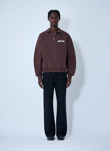 Le Camionneur Gros Grain Sweatshirt Jacquemus Le Camionneur Gros Grain Sweatshirt Brown jac0162012