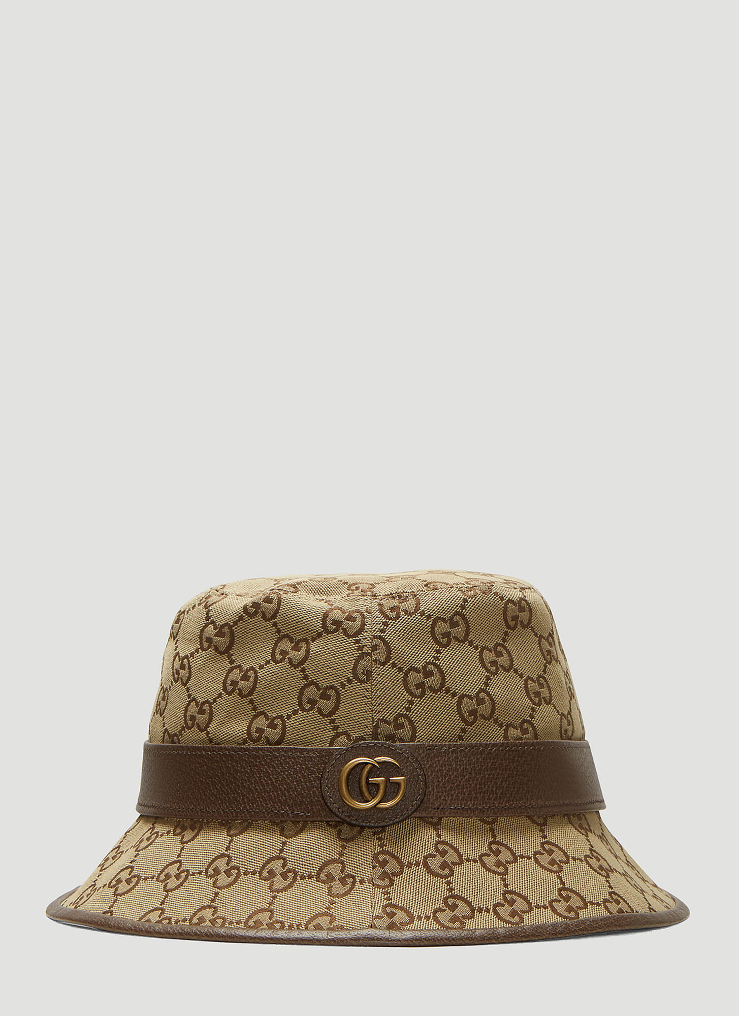 Shop Gucci Gg Canvas Bucket Hat In Beige