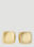 Saint Laurent Curvy Square Earrings Gold sla0252096