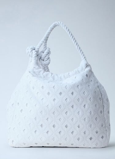 Max Mara Arte Tote Bag White max0264060