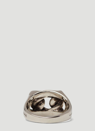 Alexander McQueen 混色链条戒指 银 amq0149095