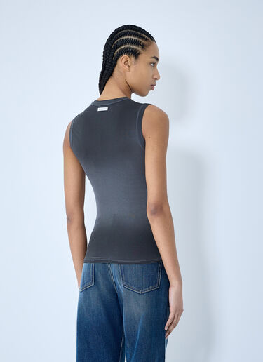 Acne Studios 徽标贴饰背心上衣 黑色 acn0259028