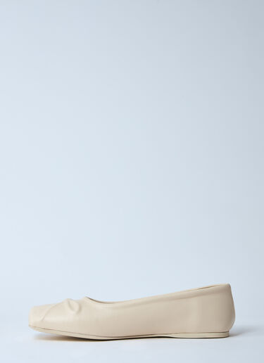 Marni Dancer Ballerina Flats Cream mni0260001