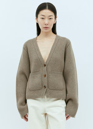 Khaite Scarlet Cashmere Cardigan Black kha0259004
