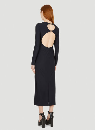 Chain Link Cut Out Dress Burberry Chain Link Cut Out Dress Black bur0251009