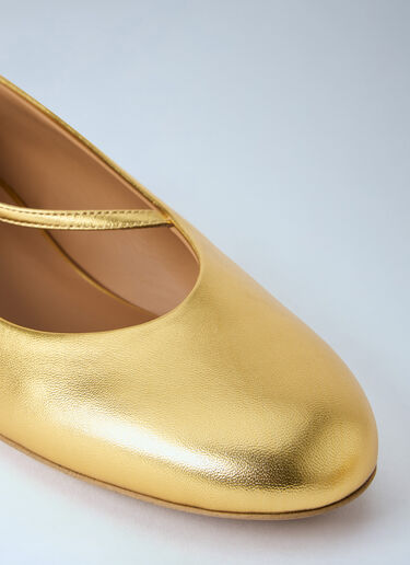 Jil Sander Elyss Ballerina Flats Gold jil0265022