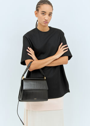 Jil Sander Ghost Square Crossbody Bag Black jil0257015
