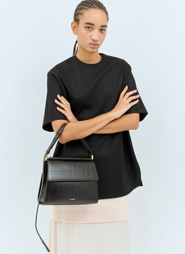 Jil Sander Ghost Square Crossbody Bag Black jil0257015