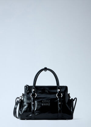 Miu Miu Patent Leather Handbag Black miu0266025