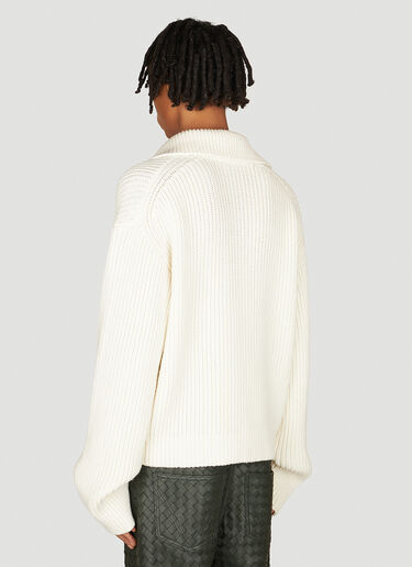 Polo Collar Sweater Bottega Veneta Polo Collar Sweater Cream bov0153006