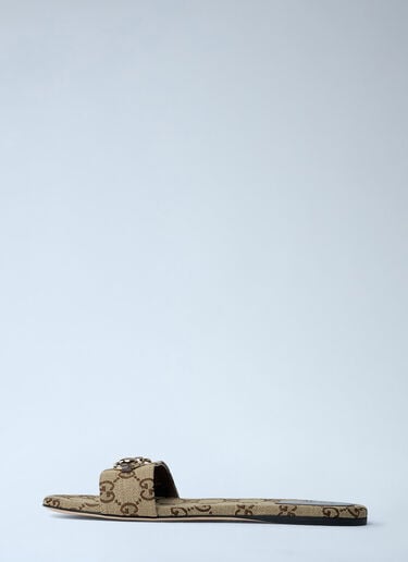 Horsebit Slides Gucci Horsebit Slides Beige guc0261060