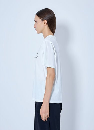 LN-CC® - MM6 Maison Margiela: Signature Logo T-Shirt - White MM6 Maison Margiela Signature Logo T-Shirt White mmm0265005