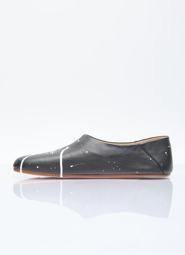 MM6 Maison Margiela 泼漆喷绘无跟女拖鞋 白色 mmm0155017
