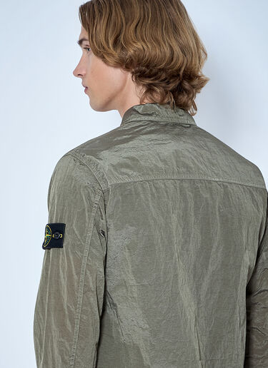 LN-CC® - Stone Island: Technical Nylon Jacket - Green Stone Island Technical Nylon Jacket Green sto0165041
