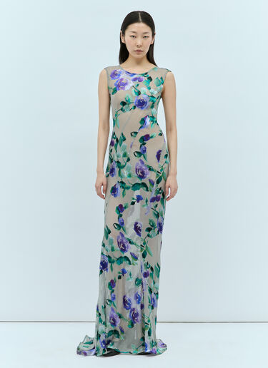 Dries Van Noten Devona Floral Maxi Dress Multicoloured dvn0254018