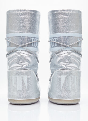 Moon Boot Icon Glitter Boots Silver mnb0354007