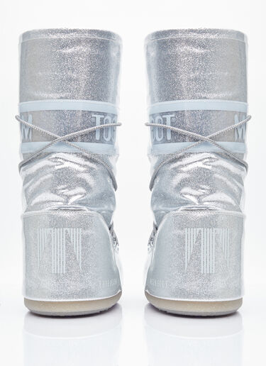 Moon Boot Icon Glitter Boots Silver mnb0354007