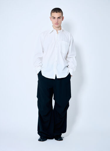 MM6 Maison Margiela Tapered Wool Pants Black mmm0159007
