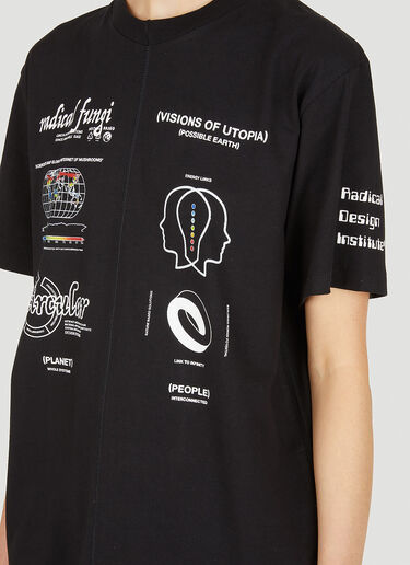 Space Available Upcycled Utopia T-Shirt Black spa0350020