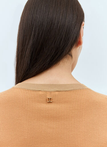 Chloé 니트 헨리 스웨터 베이지 chl0257011