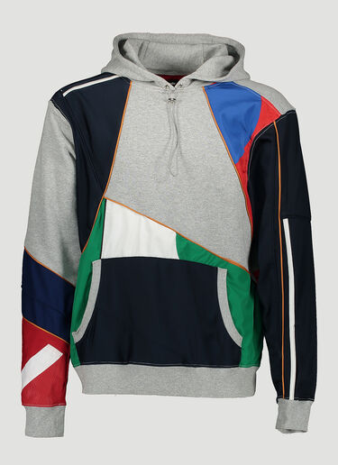 Ahluwalia Studio Patchwork Hooded Sweater Grey ahl0140007