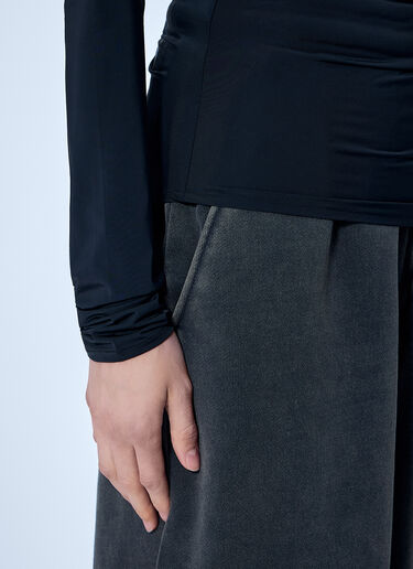 LN-CC® - Entire Studios: Gres Draped High-Neck Top - Black Entire Studios Gres Draped High-Neck Top Black ent0266033