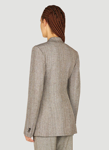 Bottega Veneta Single Breasted Blazer Brown bov0253076