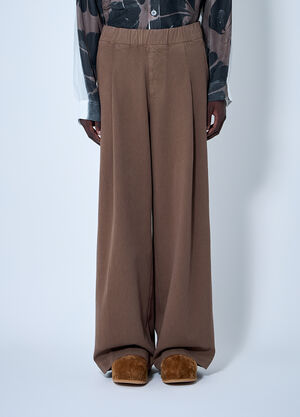 Dries Van Noten Cotton Pants Brown dvn0160026