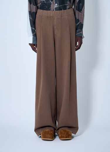 Dries Van Noten コットンパンツ  ブラウン dvn0160026