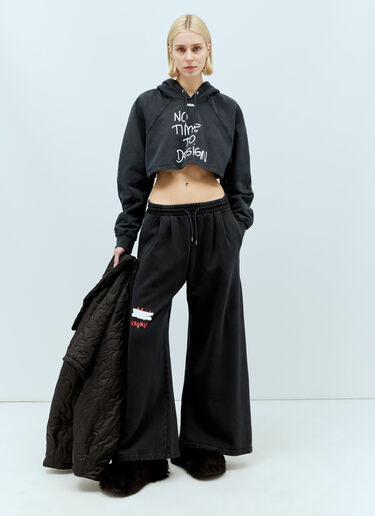 AVAVAV Dusk Cropped Hooded Sweatshirt Black ava0255006