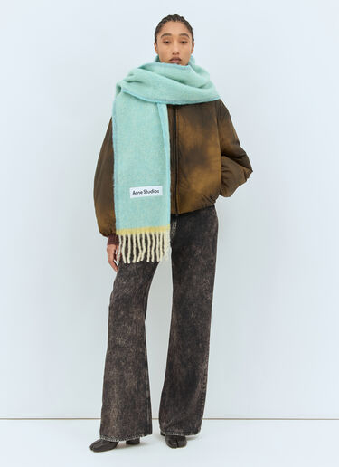 Acne Studios Wool Mohair Scarf Blue acn0257032
