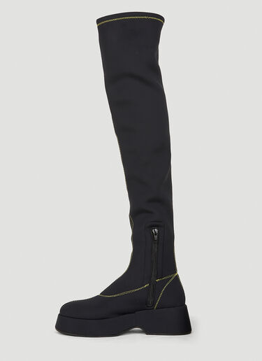 GANNI Retro Sock Boots Black gan0251040