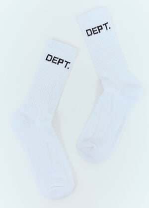 Gallery Dept. Logo Jacquard Socks White gdp0158016