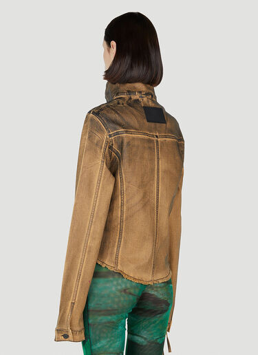 Ottolinger Fitted Denim Jacket Brown ott0352004