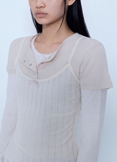 LN-CC® - Acne Studios: Ersilia Top - Beige Acne Studios Ersilia Top Beige acn0265072