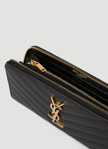 Cassandre Matelassé Wallet Saint Laurent Cassandre Matelassé Wallet Black sla0245078