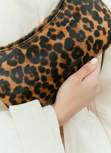 Jacquemus 르 비주 펄 숄더백 브라운 jac0256085
