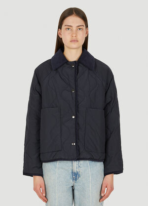 KASSL Editions 오리지널 퀼트 재킷 Navy kas0251008