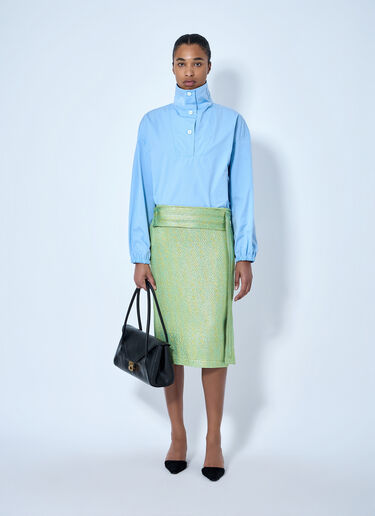 LN-CC® - Marni: High-Collar Buttoned Pullover - Light Blue Marni High-Collar Buttoned Pullover Light Blue mni0265012