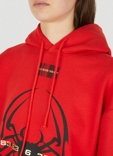 VTMNTS Spider Hooded Sweatshirt Red vtm0350014