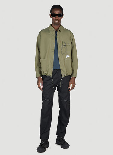 And Wander Dry Overshirt Khaki anw0152012