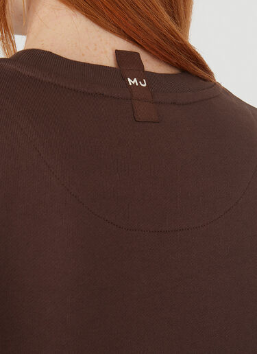 Marc Jacobs Logo Print Sweatshirt Brown mcj0247011