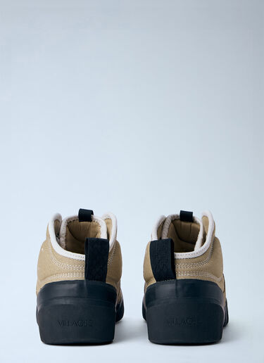 Village PM High-Top Canvas Sneakers Beige vpm0164004