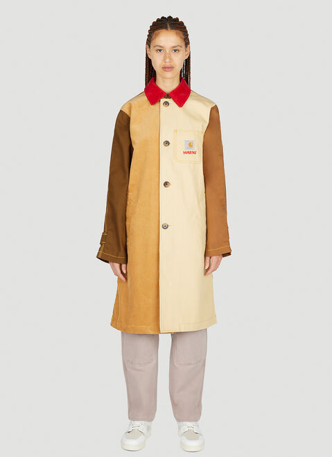 Marni x Carhartt Colour Block Coat Green mca0250015