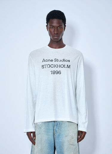 LN-CC® - Acne Studios: 1996 Logo T-Shirt - White Acne Studios 1996 Logo T-Shirt White acn0365003
