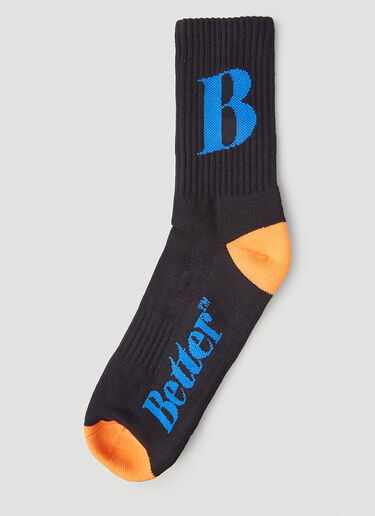 Better Gift Shop Athletic B 袜子 黑 bfs0346012